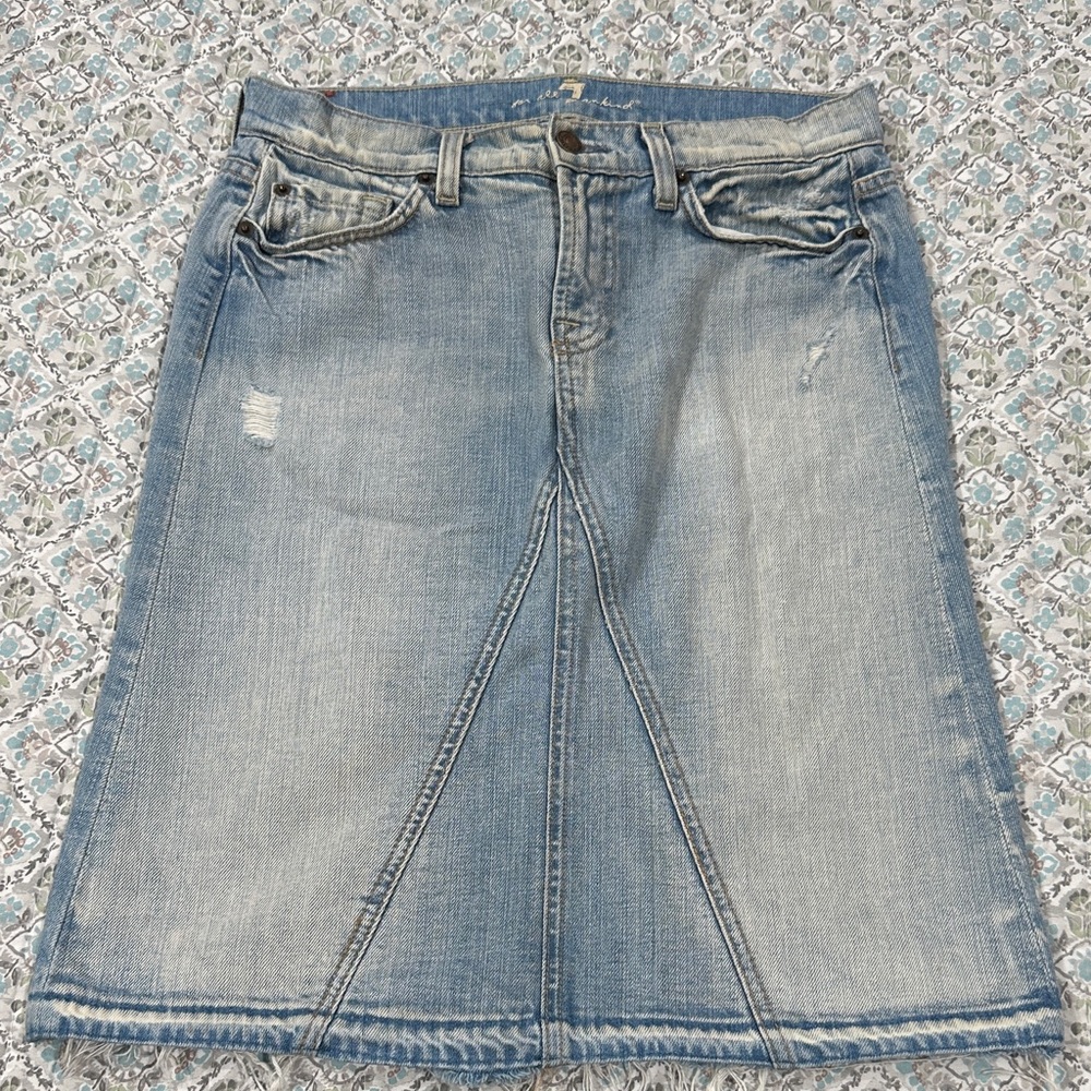 7 For All Mankind Jean Skirt